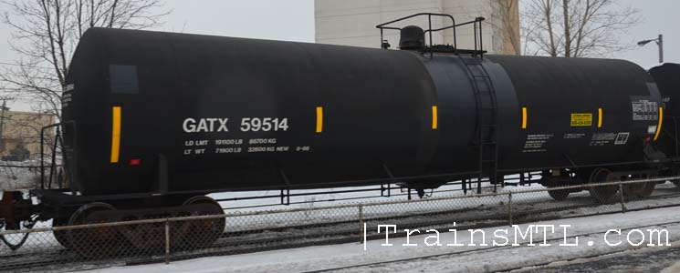 Car/wagon GATX59514 left side / coté gauche